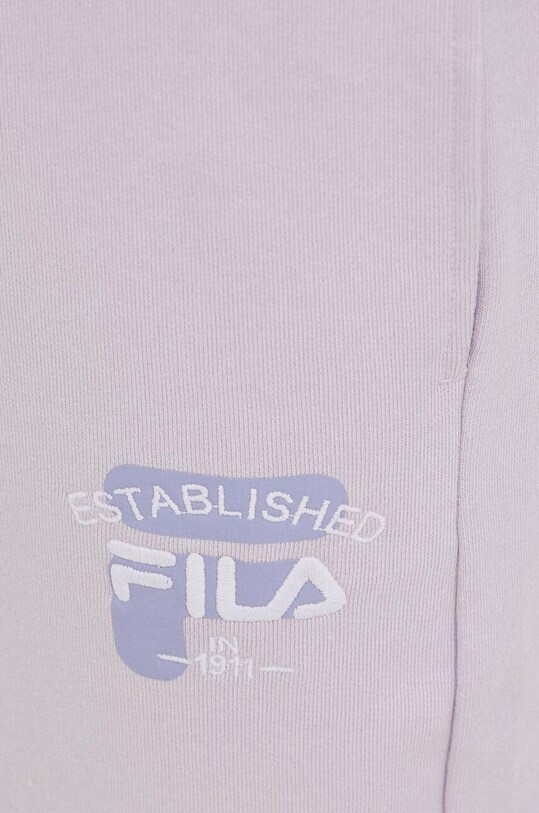 Fila pantaloni de trening din bumbac violet FAW0445