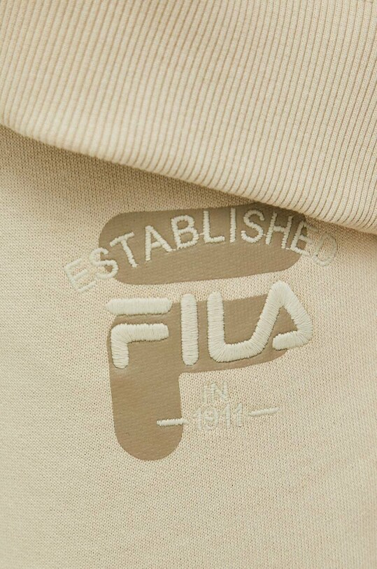 Хлопковые спортивные штаны Fila бежевый FAW0445