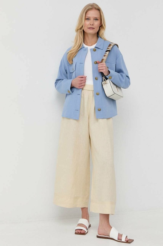 Льняные брюки Max Mara Leisure 2331310236600 бежевый SS23