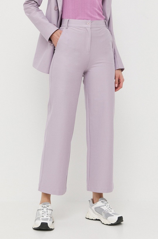 Max Mara Leisure spodnie z elastanem fioletowy 2337810336600