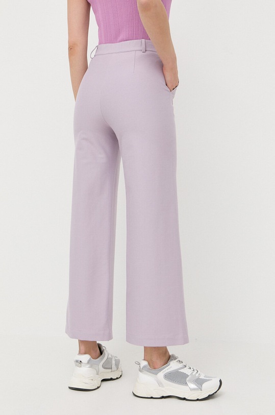 Odzież Max Mara Leisure spodnie 2337810336600 fioletowy