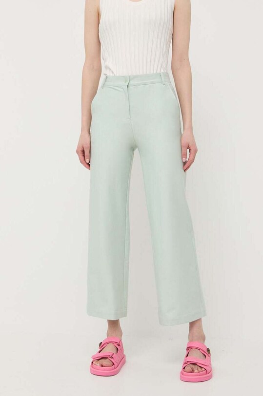Max Mara Leisure spodnie z elastanem zielony 2337810336600