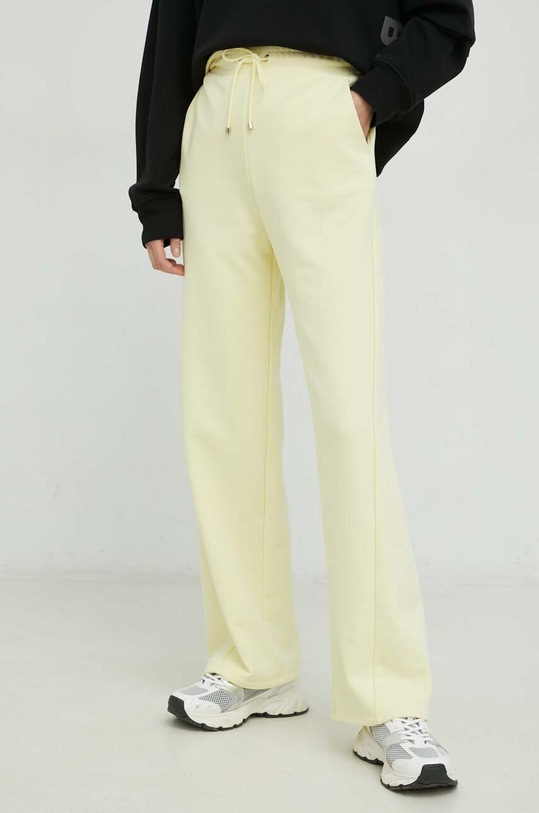 Max Mara Leisure pantaloni de trening tricotaj galben 2337810436600