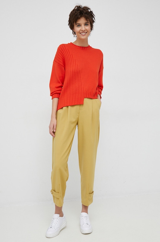 Kalhoty United Colors of Benetton 4LKVDF038.0V1 béžová SS23