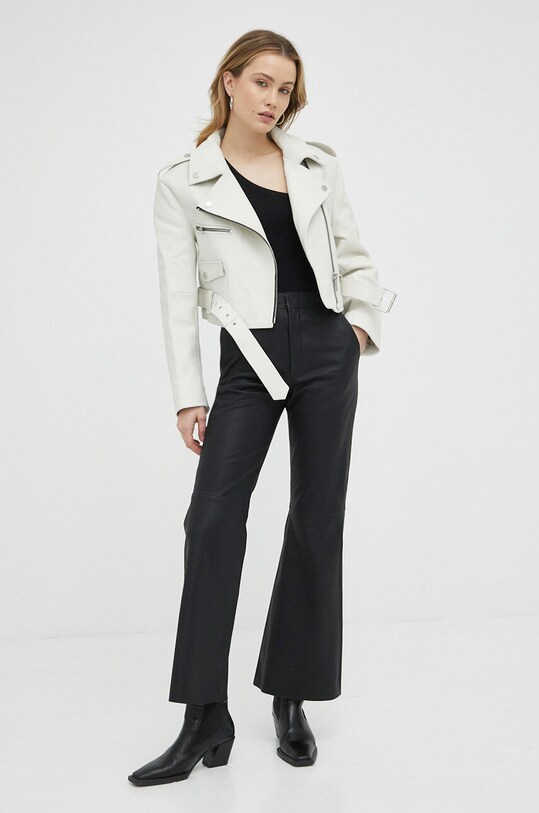 By Malene Birger pantaloni de piele Evyn Q66175077 negru SS23