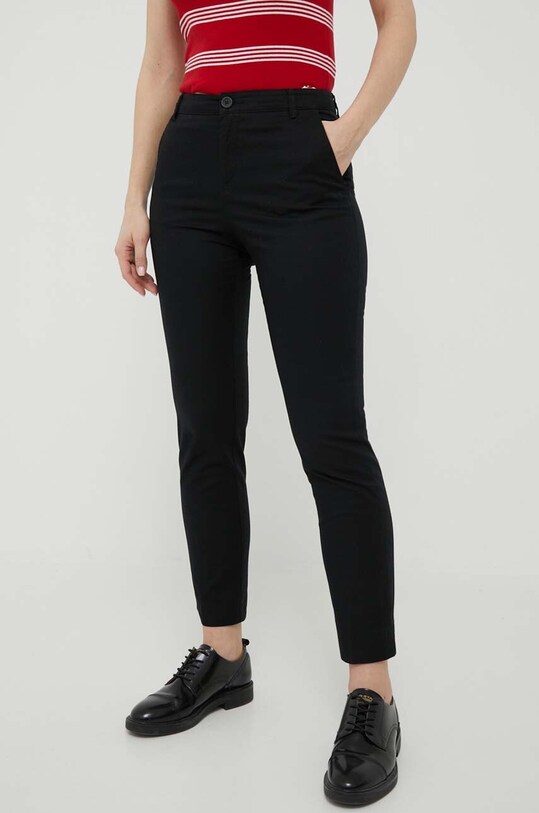 United Colors of Benetton spodnie z elastanem czarny 4CV0558S4.100.