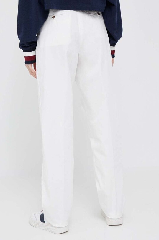 Odzież Tommy Hilfiger spodnie bawełniane x Shawn Mendes WW0WW38979.PPYX biały