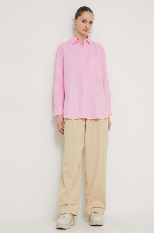 Kalhoty HUGO 50489241 béžová SS24