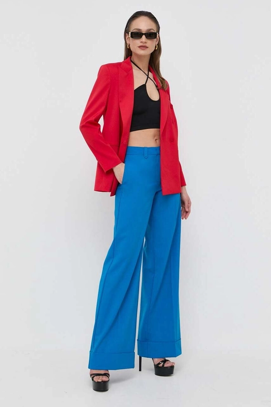 Pinko pantaloni din lana albastru 100209.A0IH