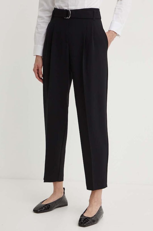 BOSS pantaloni drept negru 50490037