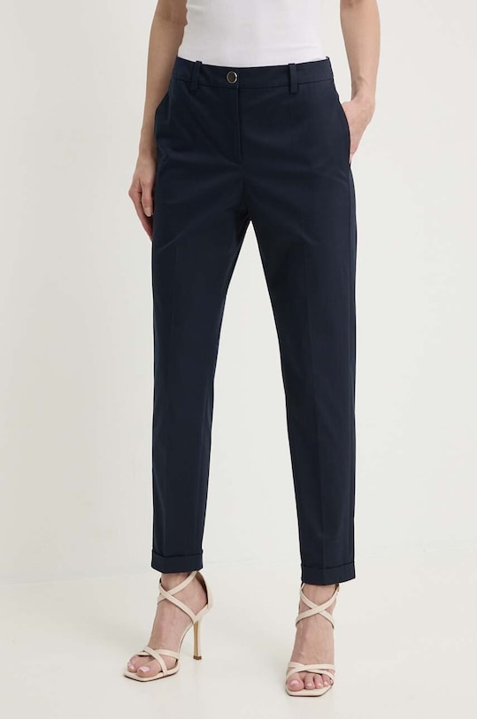 BOSS spodnie z elastanem granatowy 50490057