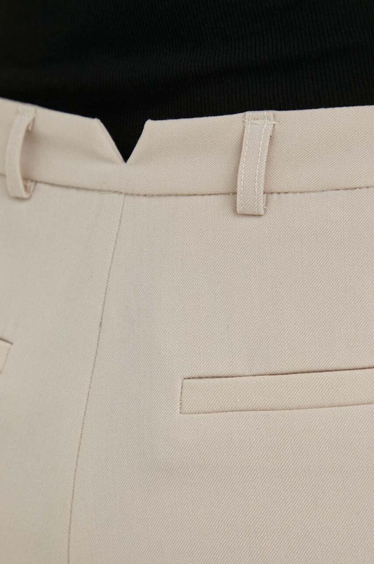 Παντελόνι από μείγμα μαλλιού Herskind Brandy 4726878 μπεζ