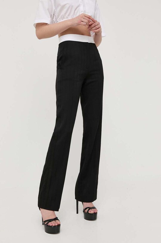 Вовняні штани Victoria Beckham 1223WTR004725A чорний SS23