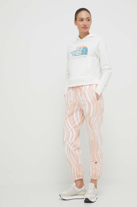 adidas by Stella McCartney spodnie dresowe bawełniane HR9245 różowy SS23
