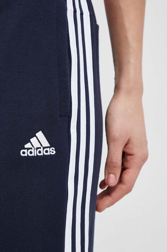 adidas pantaloni de trening din bumbac bleumarin IC4386