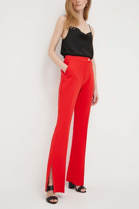 Tommy Hilfiger pantaloni WW0WW38598.PPYX rosu SS23