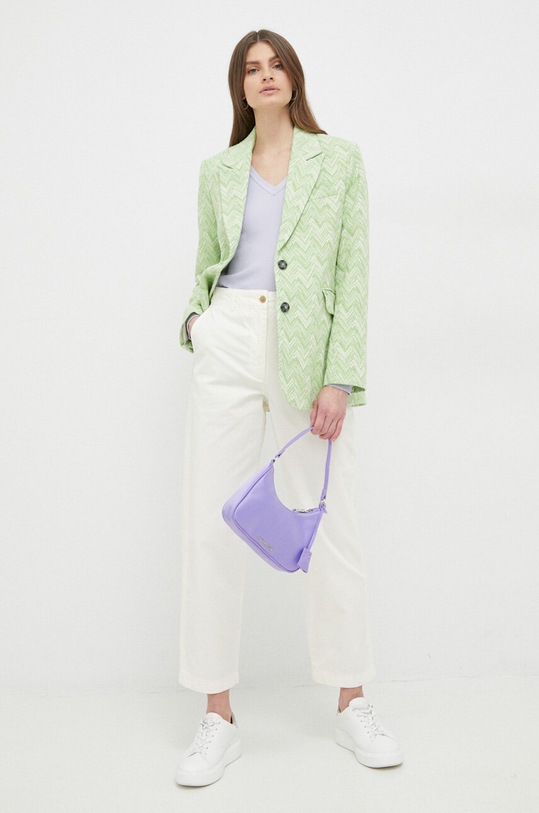 Tommy Hilfiger spodnie bawełniane WW0WW38731.PPYX biały SS23