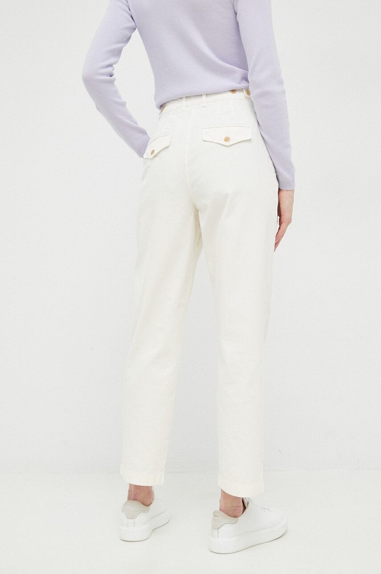 Odzież Tommy Hilfiger spodnie bawełniane WW0WW38731.PPYX biały