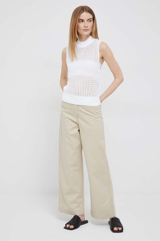 Tommy Hilfiger spodnie WW0WW38726.PPYX beżowy SS23