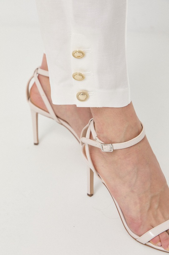 Брюки с примесью льна Marciano by Guess бежевый 3GGB07.9709Z