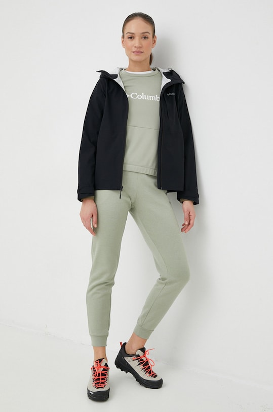 Columbia spodnie dresowe 2032911 zielony SS23