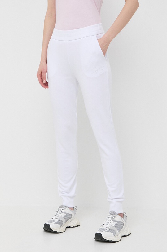 Armani Exchange pantaloni de trening alb 3RYP85.YJ3NZ