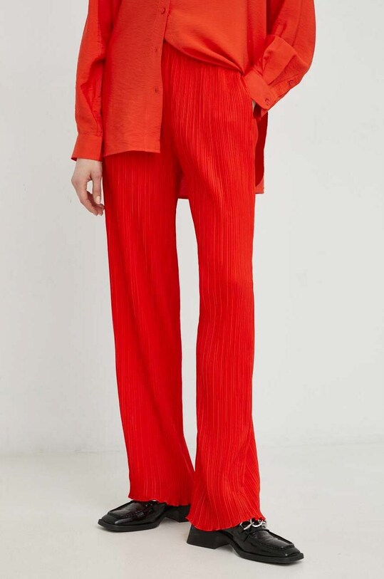 Samsoe Samsoe pantaloni panza portocaliu F23100171