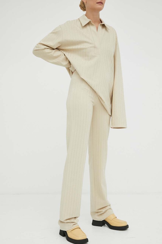 Παντελόνι Samsoe Samsoe F23100106 μπεζ SS23