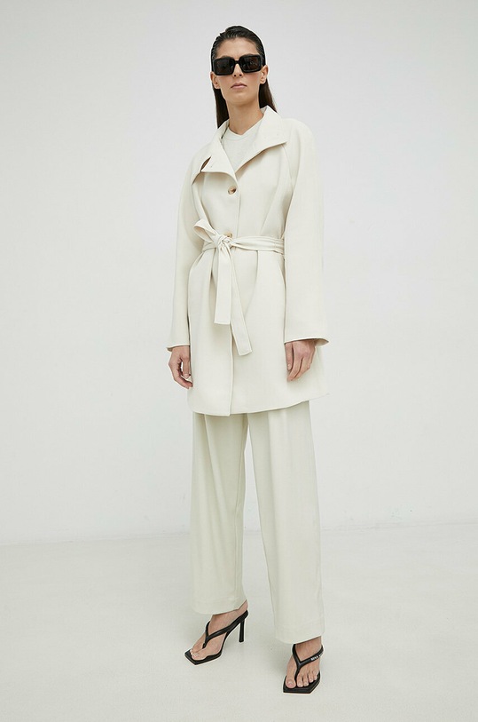 Samsoe Samsoe pantaloni Zuri F23100049 bej SS23