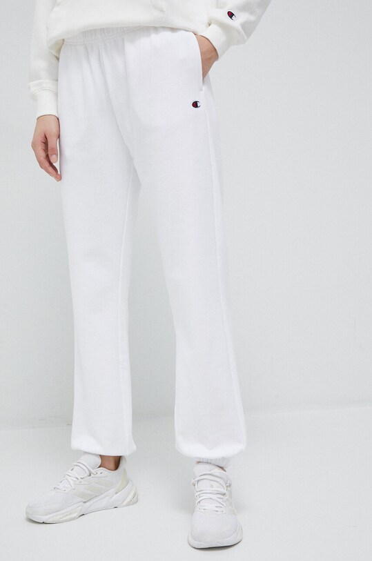 Champion pantaloni de trening tricotaj alb 116052