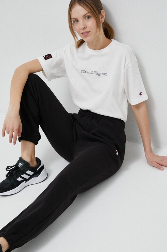 Champion pantaloni de trening tricotaj negru 116052