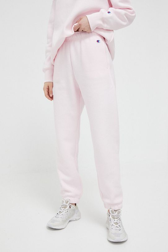 Champion pantaloni de trening tricotaj roz 116243