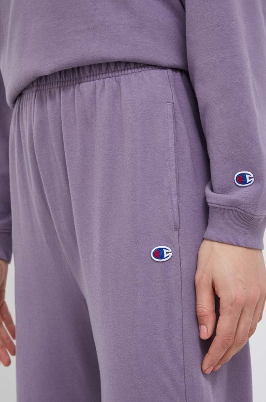 Champion pantaloni de trening din bumbac violet 116255
