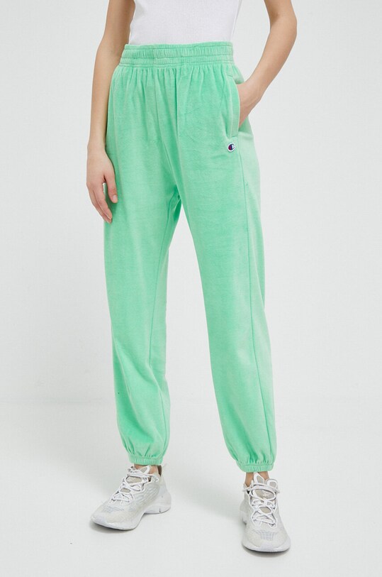 Champion pantaloni de trening tricotaj verde 116257