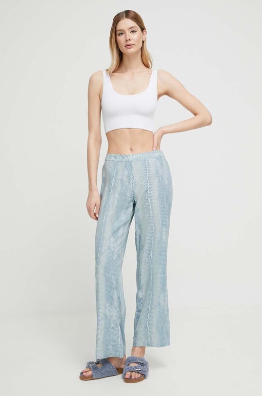 Odzież Calvin Klein Underwear spodnie piżamowe 000QS6850E.PPYX niebieski