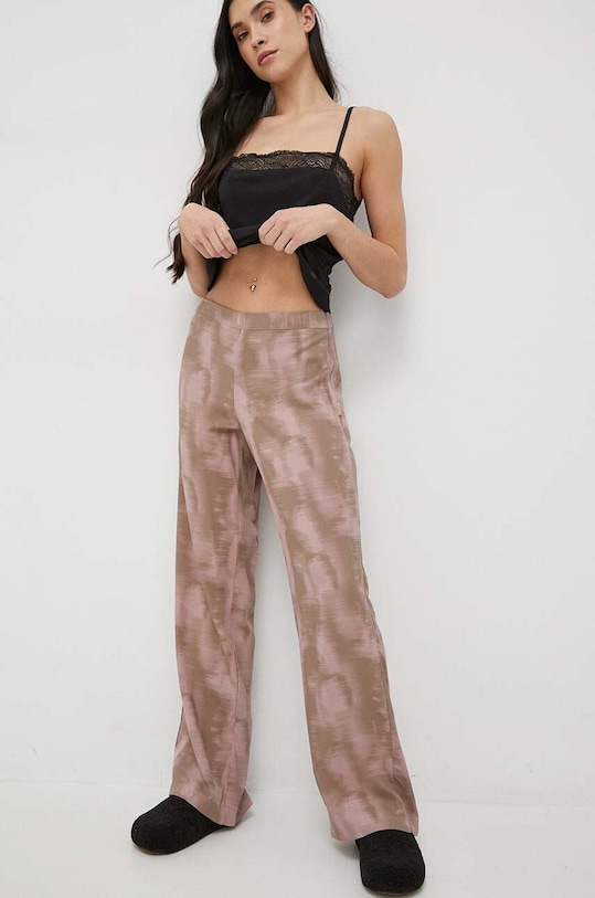 Oblečenie Pyžamové nohavice Calvin Klein Underwear 000QS6850E.PPYX béžová