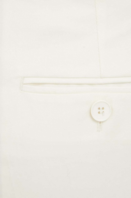 Weekend Max Mara spodnie z domieszką lnu beżowy 2351310331600