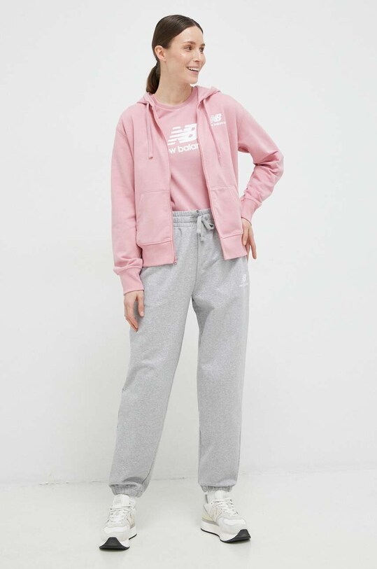 New Balance pantaloni de trening WP31530AG gri SS23
