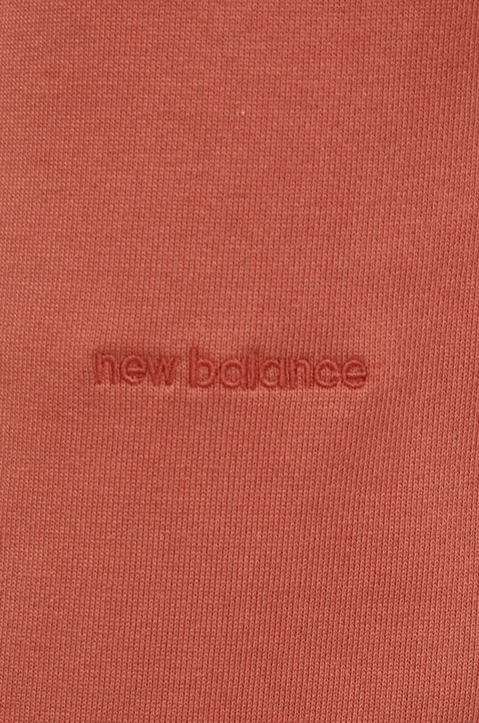 New Balance pantaloni de trening din bumbac rosu WP23553MHY