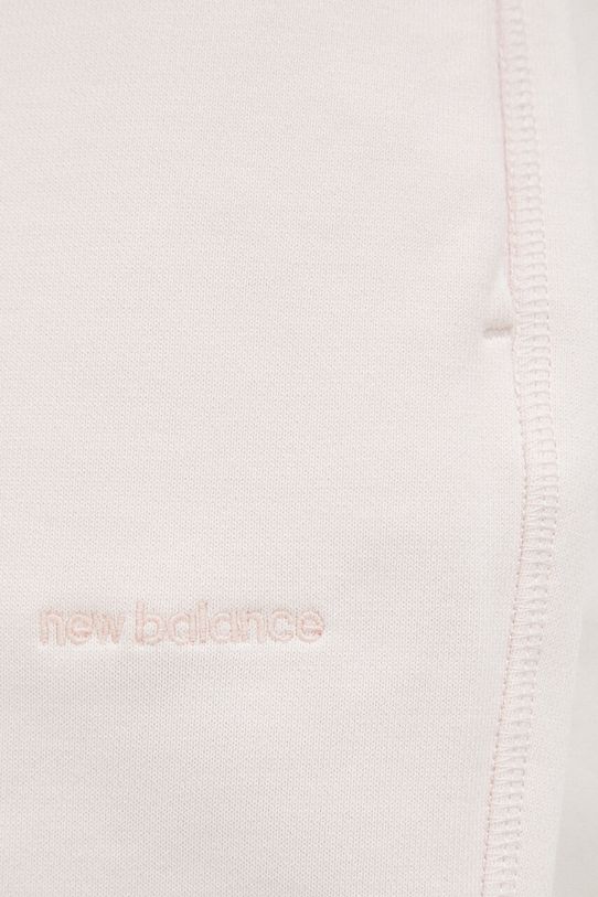 New Balance pantaloni de trening din bumbac roz WP23553WAN