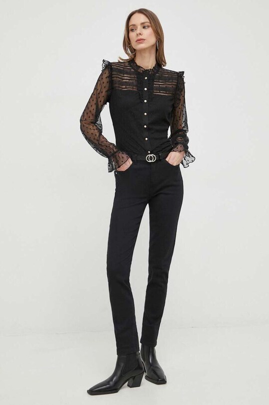 Morgan spodnie PRETTY PRETTY.NOIR czarny SS23