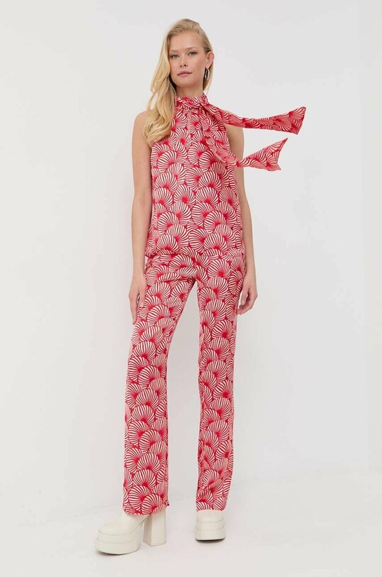 Morgan pantaloni PLIV.F.ECARLATE rosu SS23