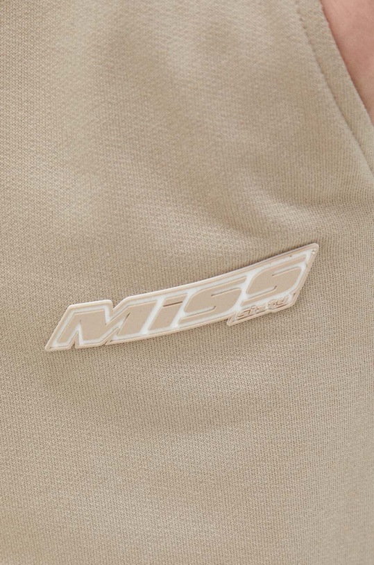 Бавовняні спортивні штани Miss Sixty бежевий 6W1PJ7581000