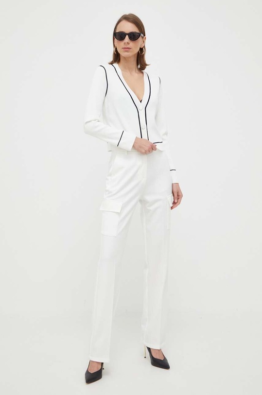 Nohavice Morgan PAZZY.F.OFF.WHITE béžová SS23