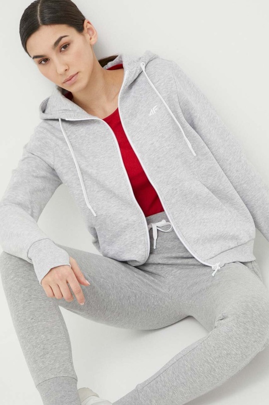 Oblečení Tepláky 4F 4FSS23TTROF229 šedá