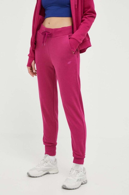 Tepláky 4F pletenina fialová 4FSS23TTROF229