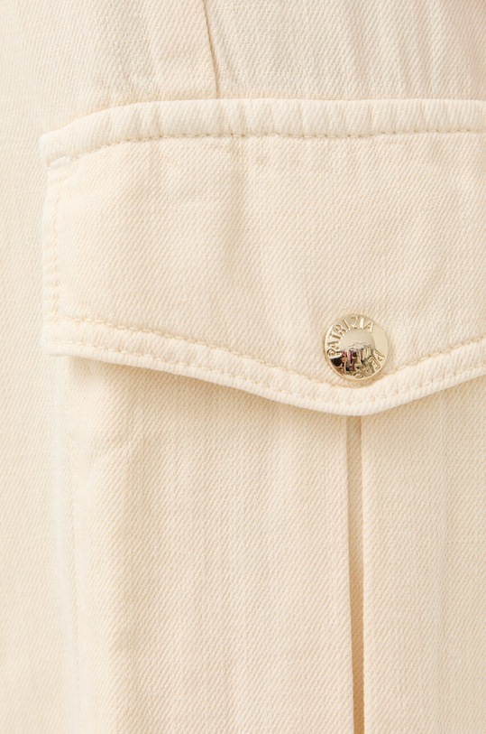 Nohavice s prímesou ľanu Patrizia Pepe béžová 2P1483.A247