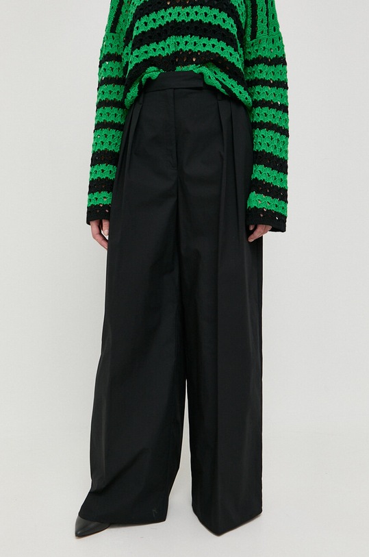 Bavlněné kalhoty Patrizia Pepe 2P1496.A278 černá SS23