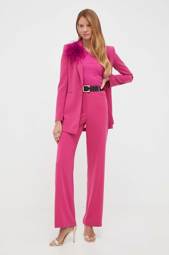 Hlače Patrizia Pepe roza 2P1499.A049