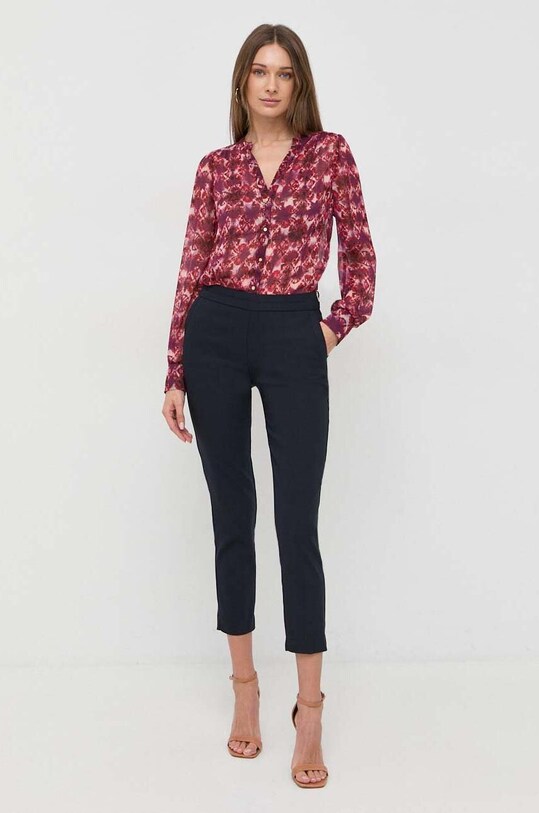 Morgan spodnie PROSY.F PROSY.F.MARINE granatowy AW24